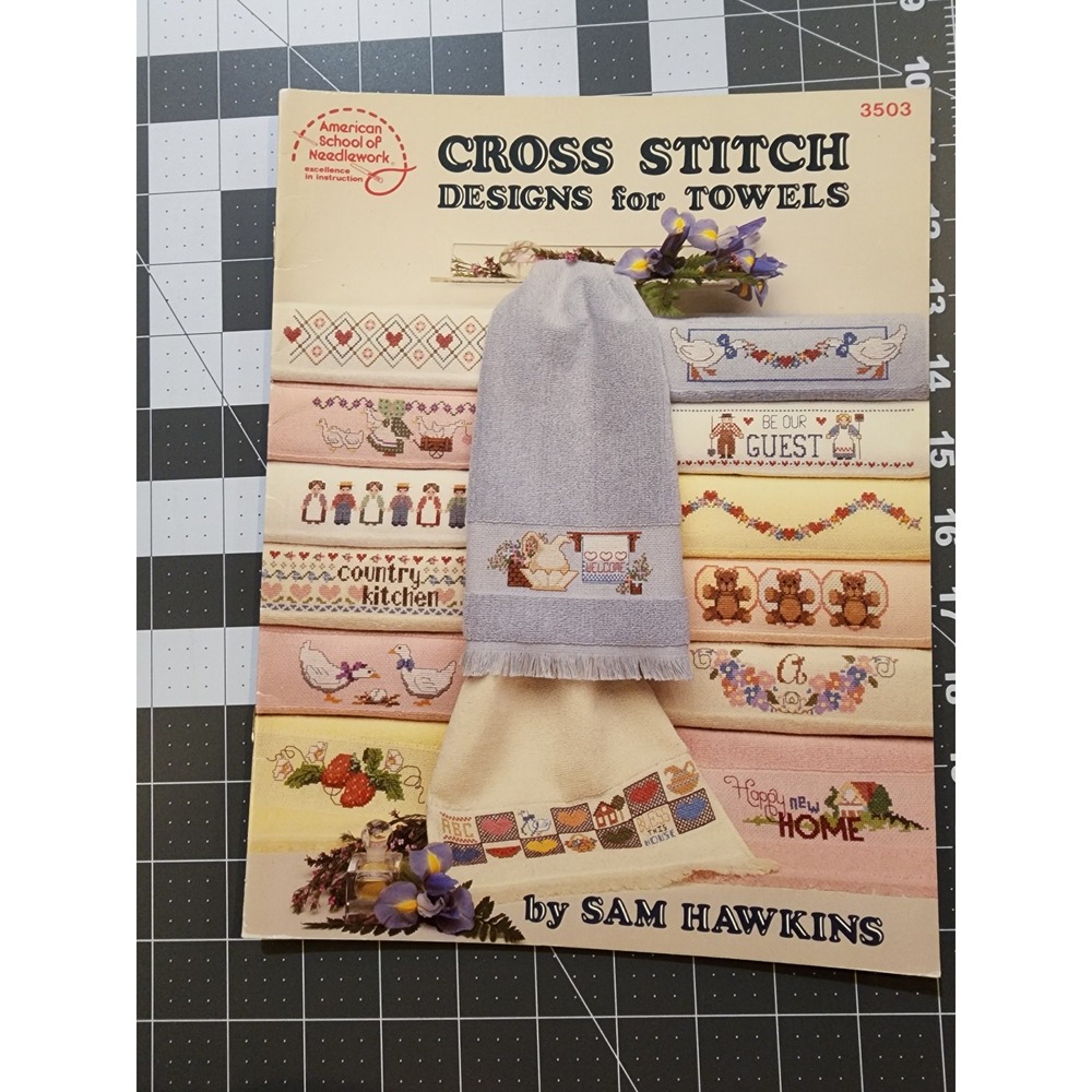 Vintage 1987 Cross Stitch Designs‎ for Towels Booklet